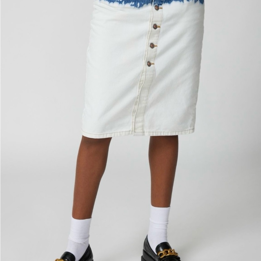 NWT URBAN OUTFITTERS Urban Renewal Eddie Bauer Blue Denim Skirt - Picture 3 of 8